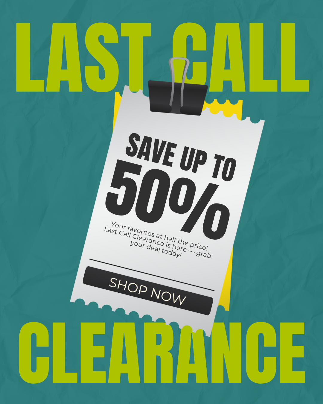 Clearance/Sale