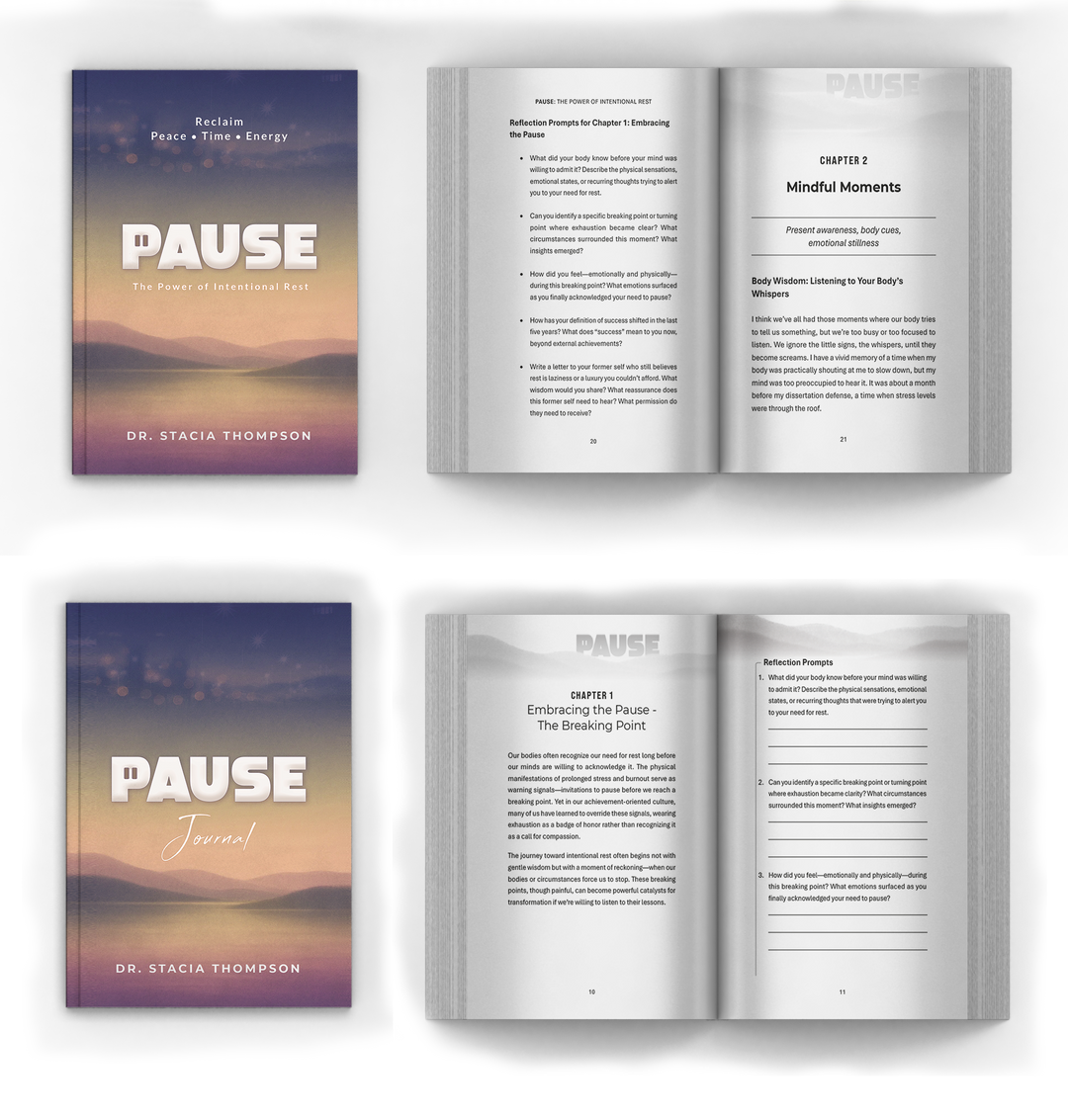 PAUSE Books, Journals and Apparel