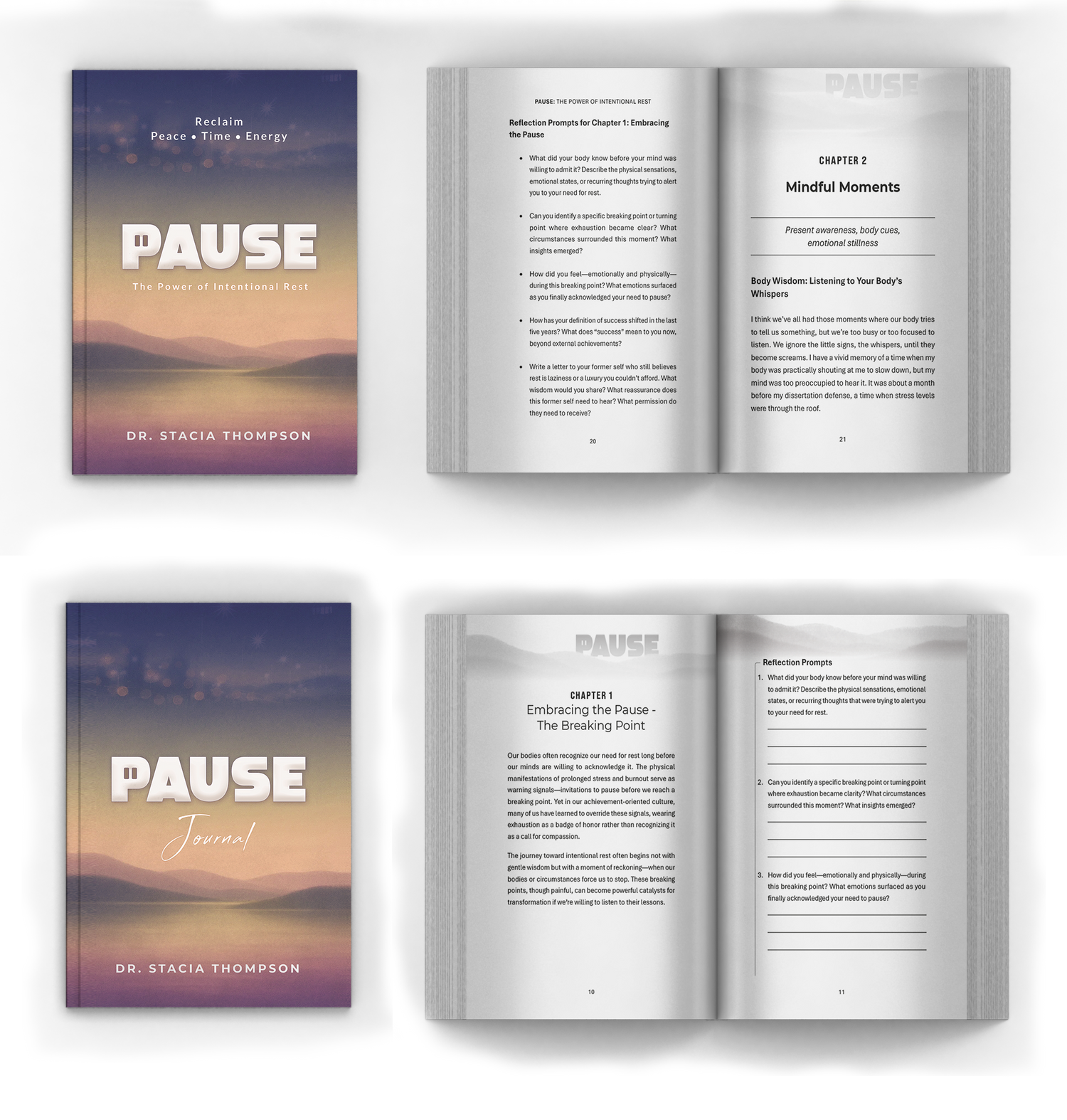 PAUSE Books, Journals and Apparel