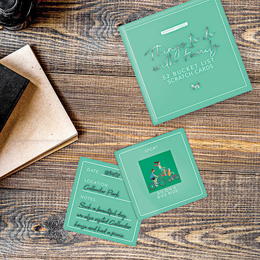 Gift Republic Things to Do with Family 52 Bucket List Scratch Cards