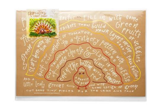 Color Box Turkey Charcuterie Cheat Sheet