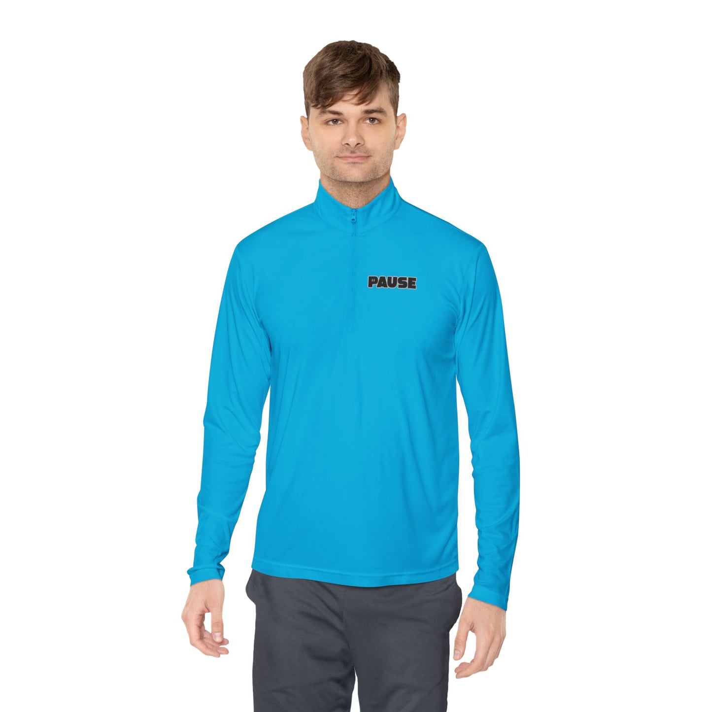 Pause Unisex Quarter-Zip Pullover - Relaxed Fit Casual Wear
