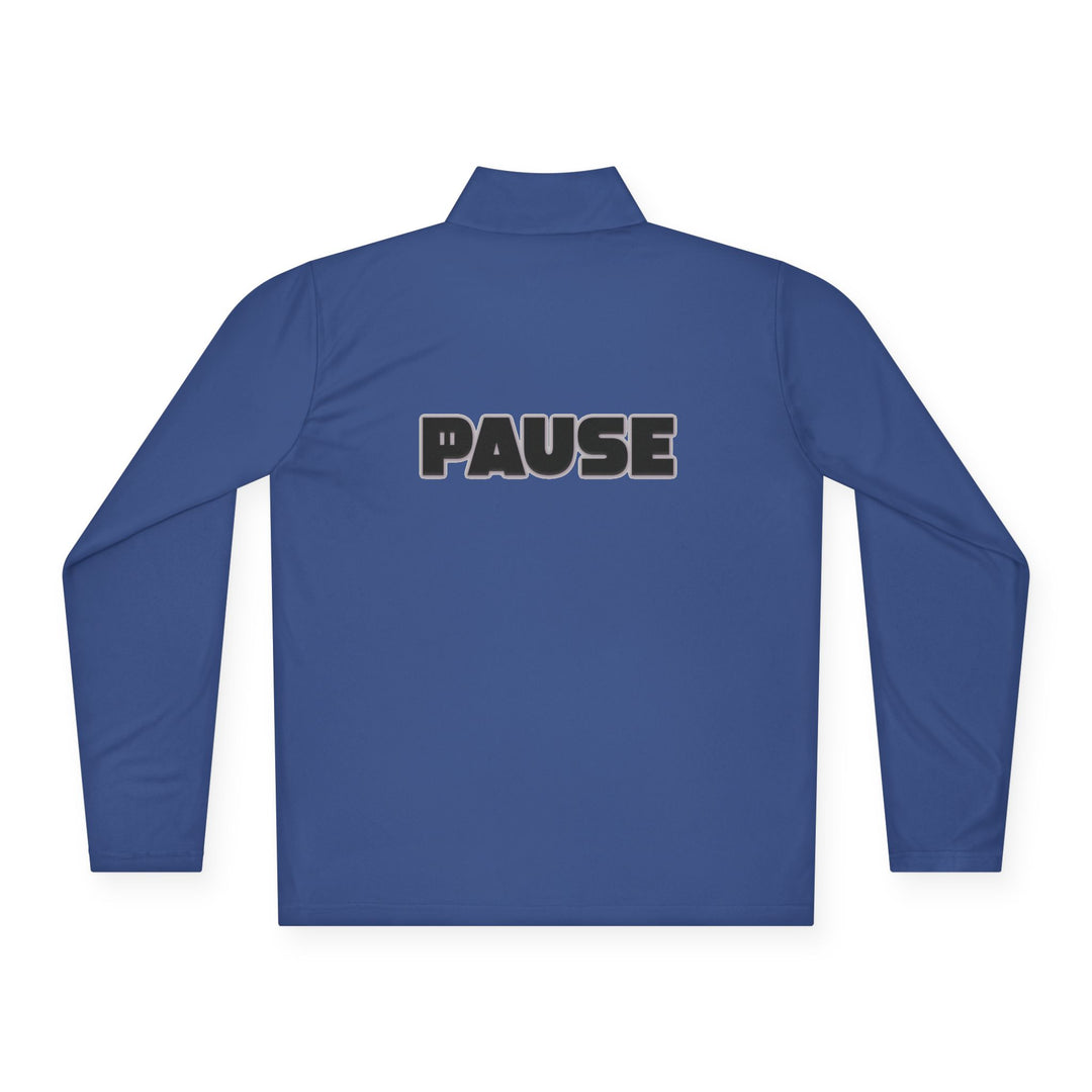 Pause Unisex Quarter-Zip Pullover - Relaxed Fit Casual Wear