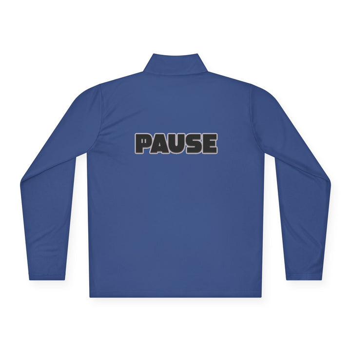 Pause Unisex Quarter-Zip Pullover - Relaxed Fit Casual Wear