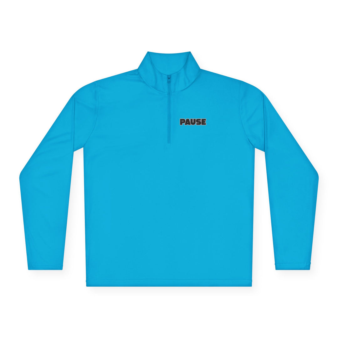 Pause Unisex Quarter-Zip Pullover - Relaxed Fit Casual Wear