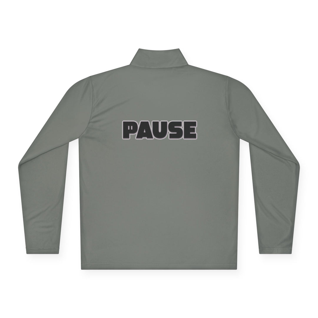 Pause Unisex Quarter-Zip Pullover - Relaxed Fit Casual Wear
