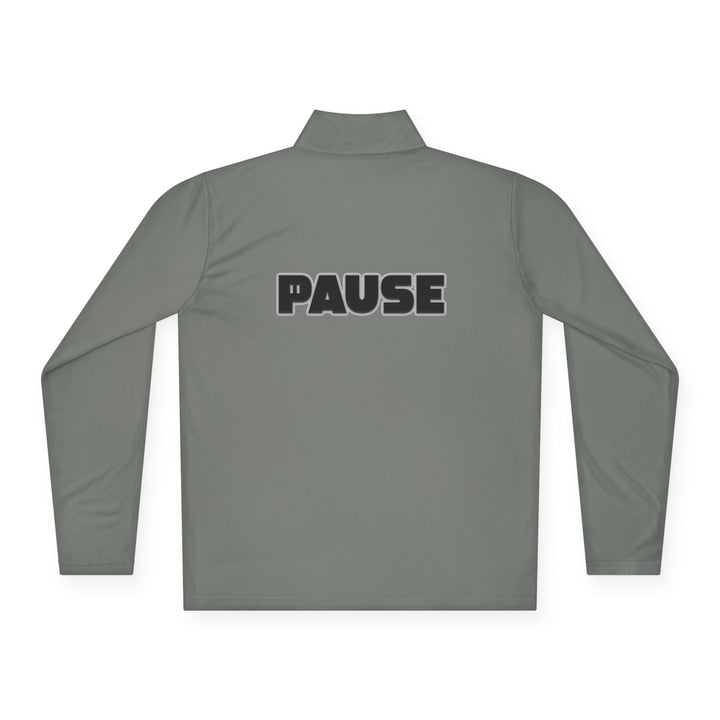 Pause Unisex Quarter-Zip Pullover - Relaxed Fit Casual Wear