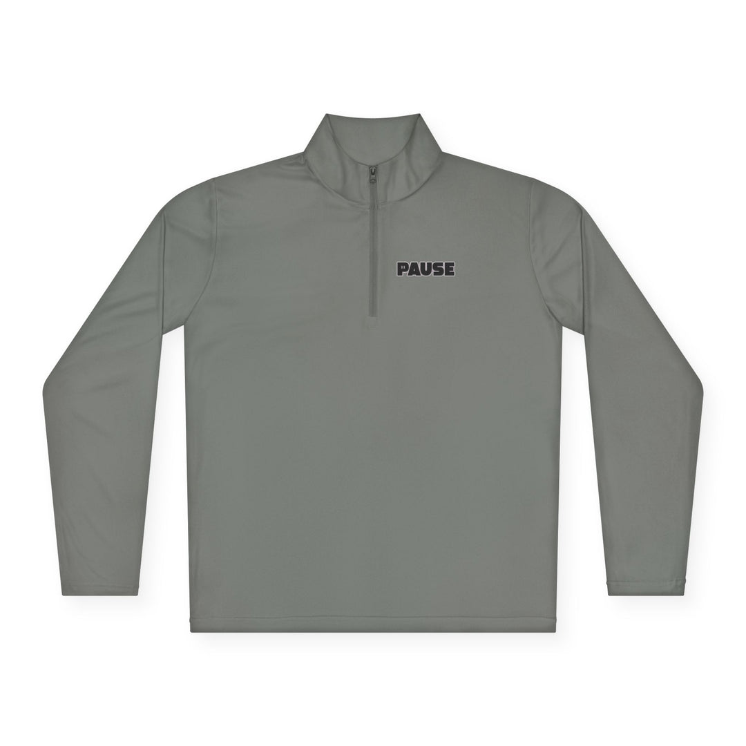 Pause Unisex Quarter-Zip Pullover - Relaxed Fit Casual Wear