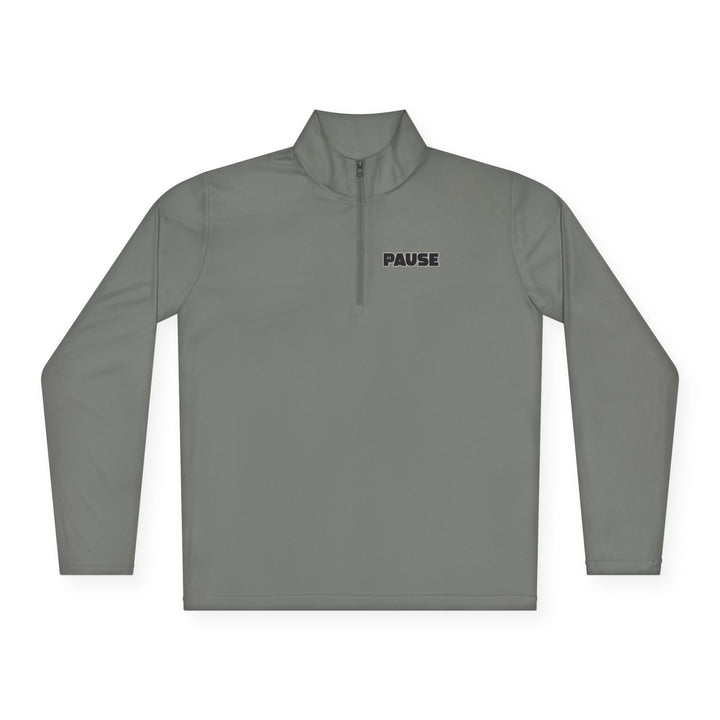 Pause Unisex Quarter-Zip Pullover - Relaxed Fit Casual Wear