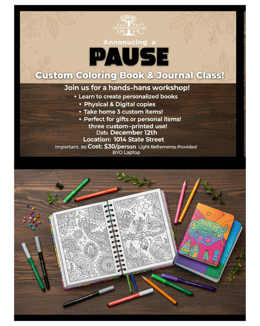 Custom Coloring Book and Journal Workshop
