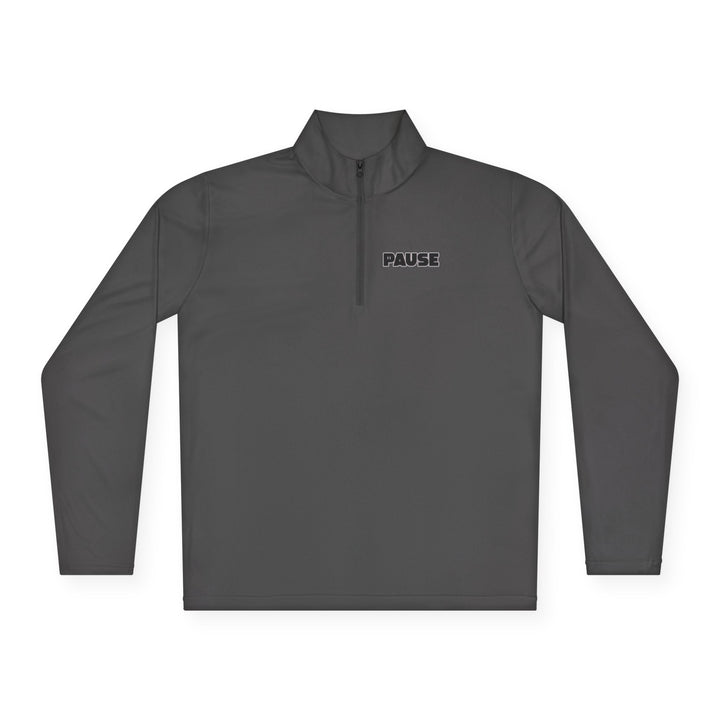 Pause Unisex Quarter-Zip Pullover - Relaxed Fit Casual Wear