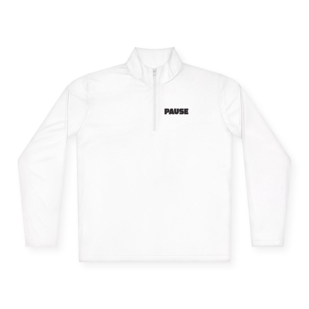 Pause Unisex Quarter-Zip Pullover - Relaxed Fit Casual Wear