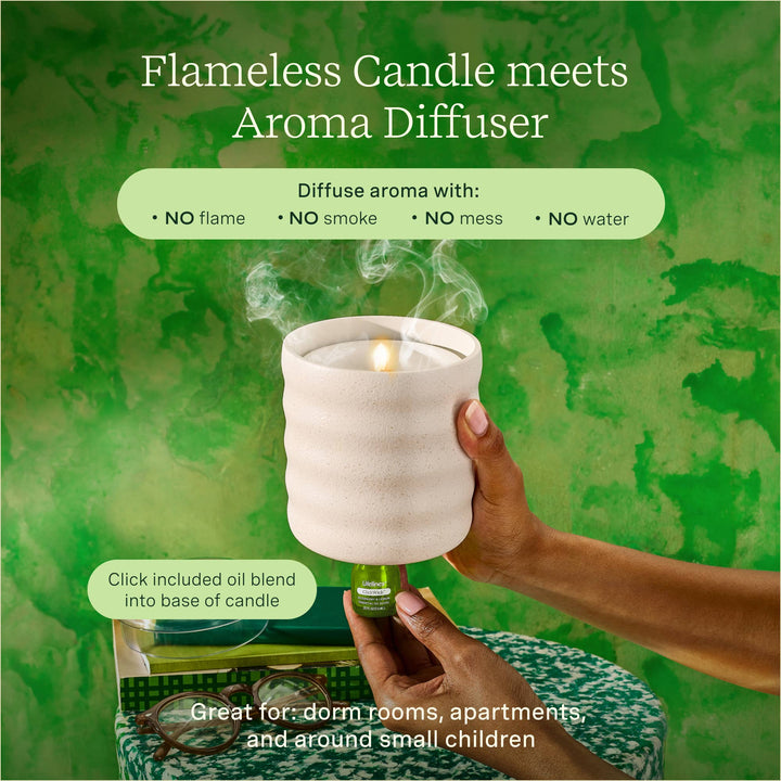 Flameless Candle Diffuser - Bubble (Cream)
