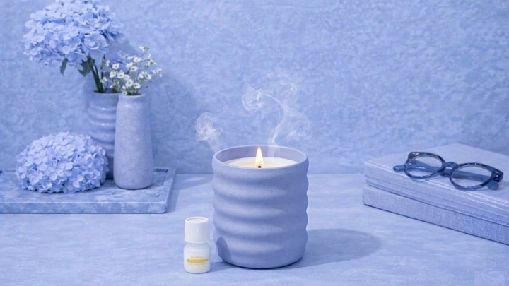 Flameless Candle Diffuser- Bubble Blue
