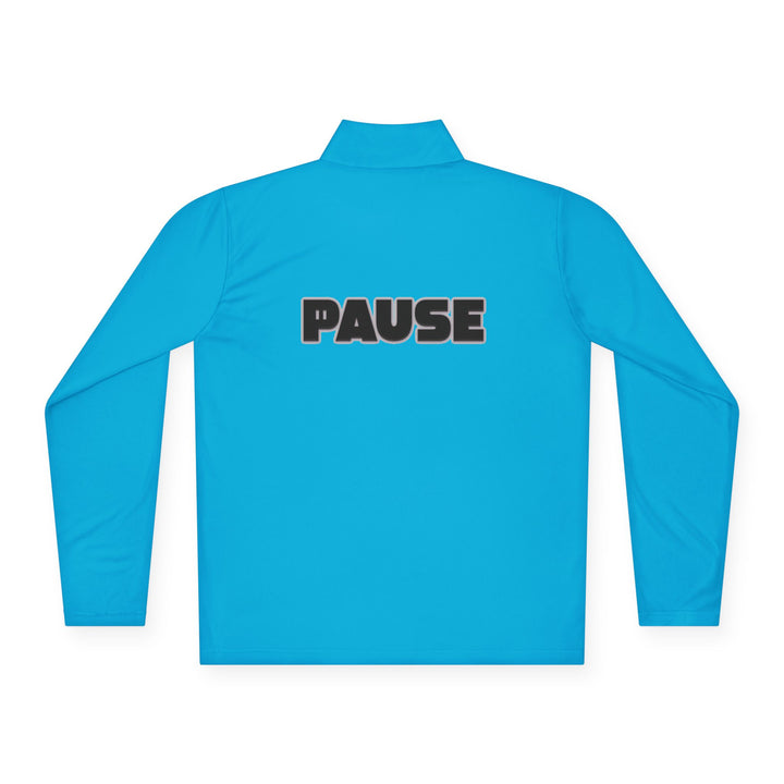 Pause Unisex Quarter-Zip Pullover - Relaxed Fit Casual Wear
