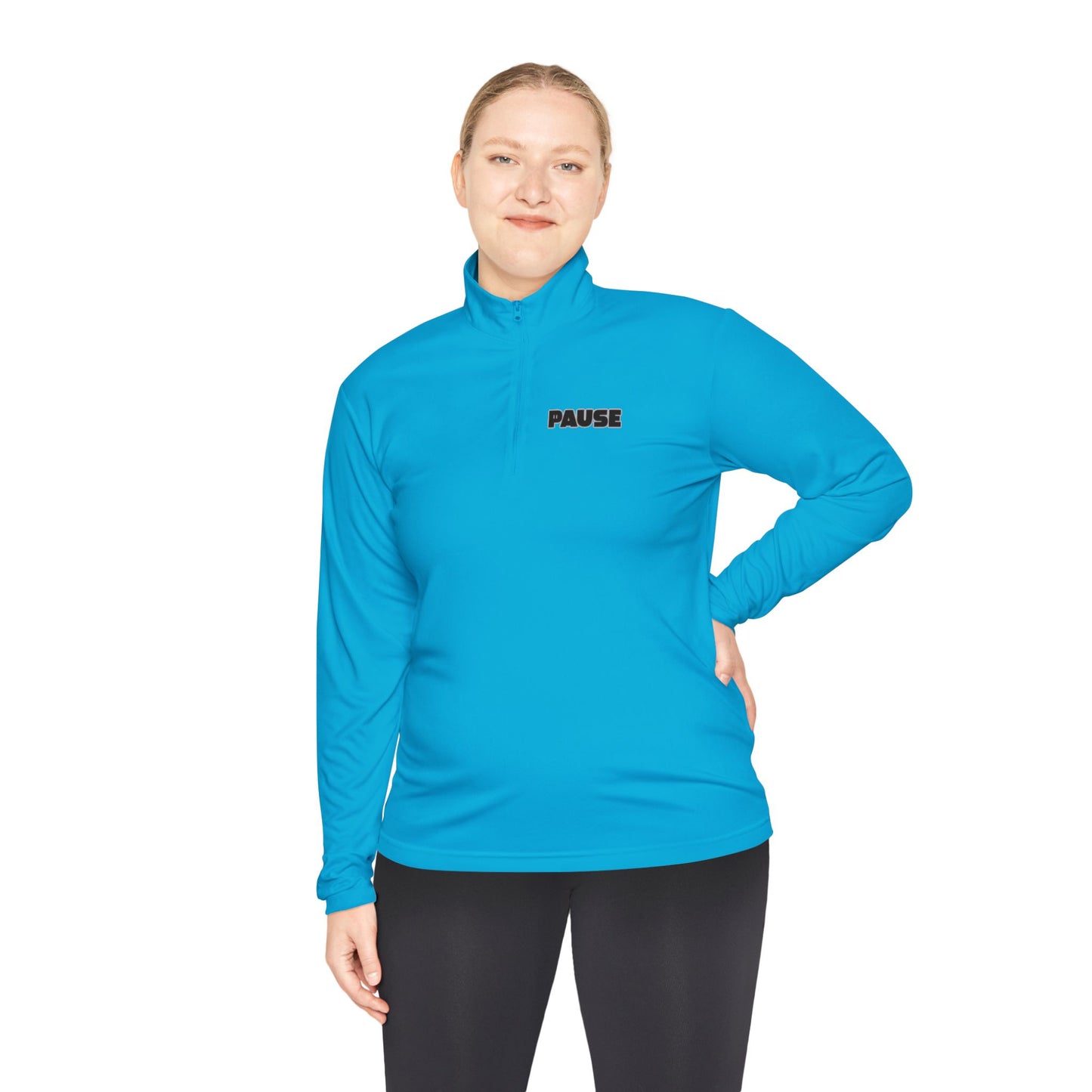 Pause Unisex Quarter-Zip Pullover - Relaxed Fit Casual Wear