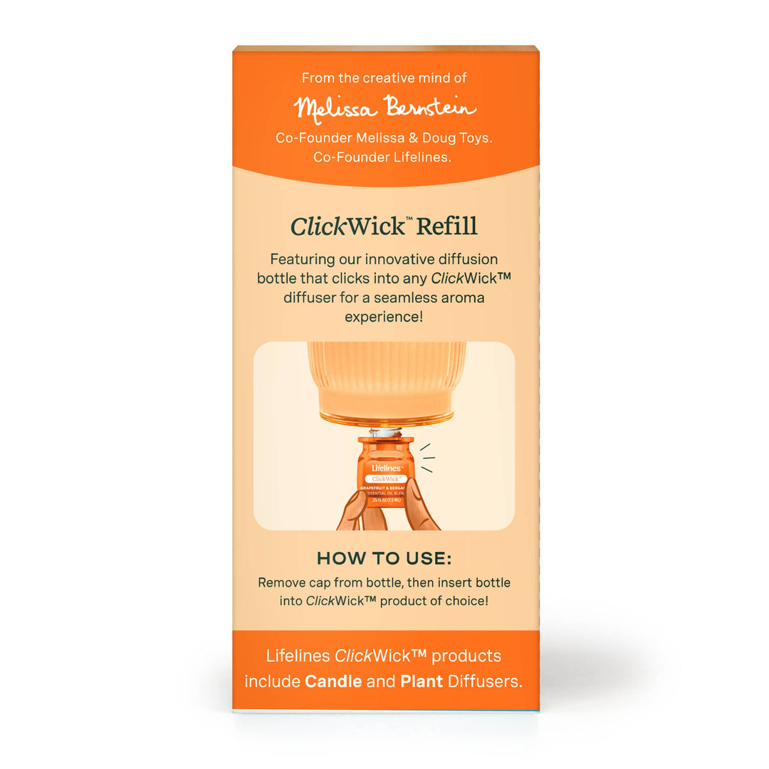 ClickWick Citrus Refill-For Candle/Plant/Shower Diffusers