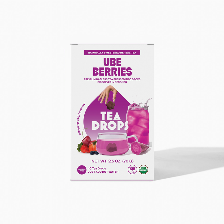 Ube Berrie Tea Box – 10 Organic Tea Drops