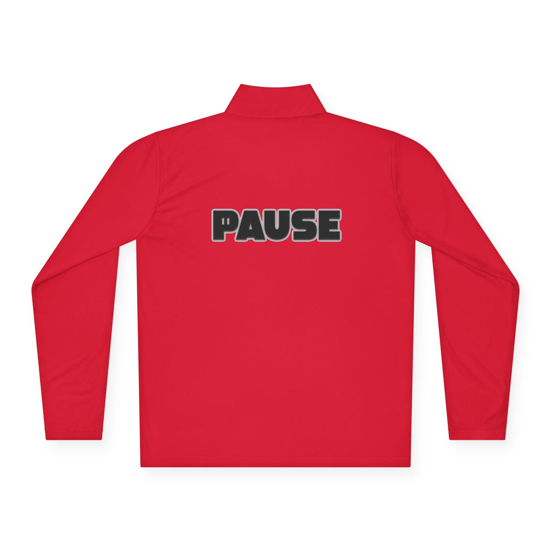 Pause Unisex Quarter-Zip Pullover - Relaxed Fit Casual Wear