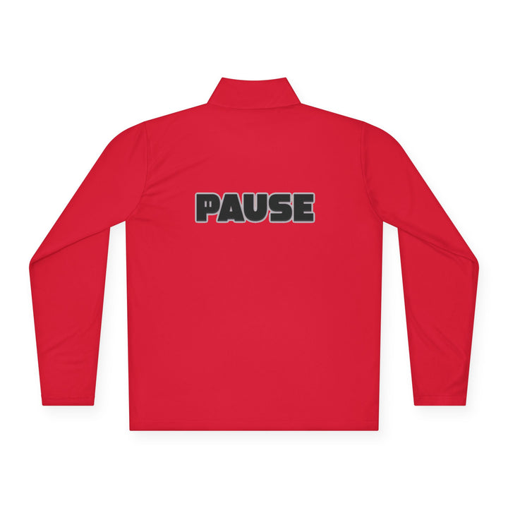 Pause Unisex Quarter-Zip Pullover - Relaxed Fit Casual Wear