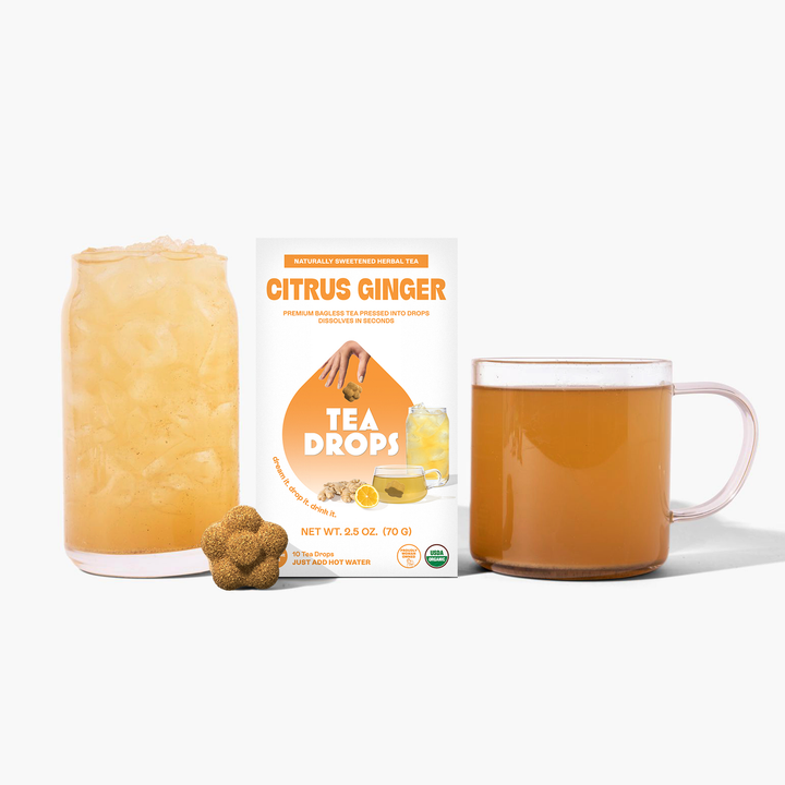 Citrus Ginger Tea Box- 10 Organic Tea Drops