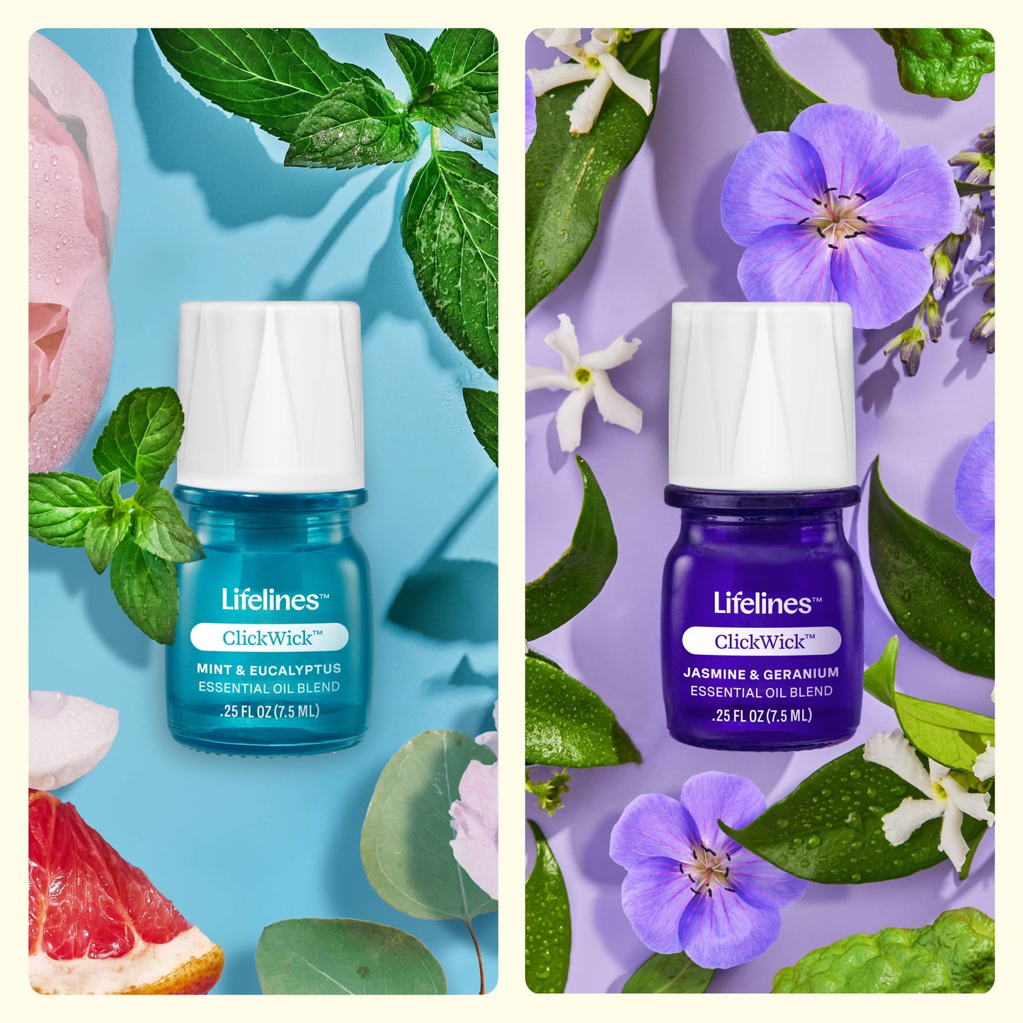 ClickWick™  Essential Oils Refills  4-pk Discovery Scents