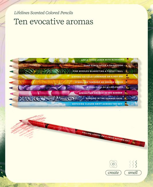 Lifelines Rub & Sniff™ Scented Colored Pencils - 10-pack