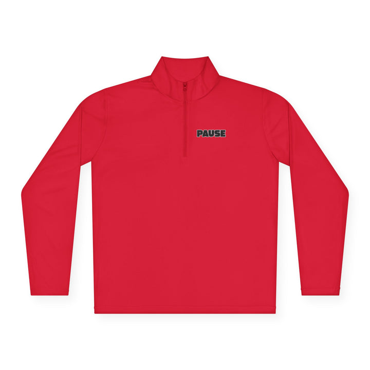 Pause Unisex Quarter-Zip Pullover - Relaxed Fit Casual Wear