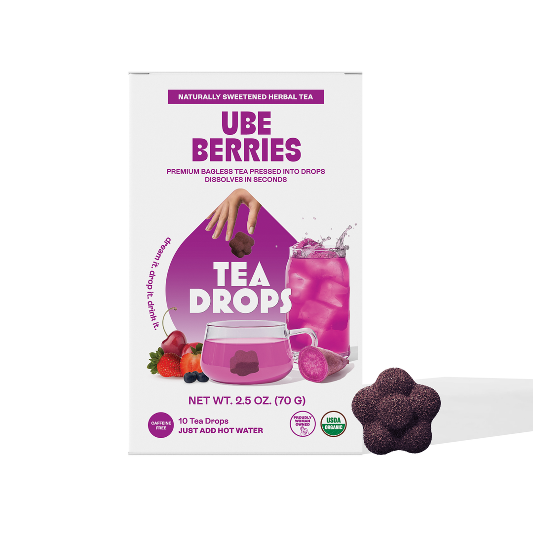 Ube Berrie Tea Box – 10 Organic Tea Drops