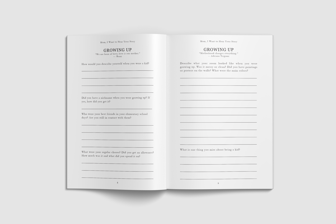 Mom, I Want to Hear Your Story; Popular Mother&