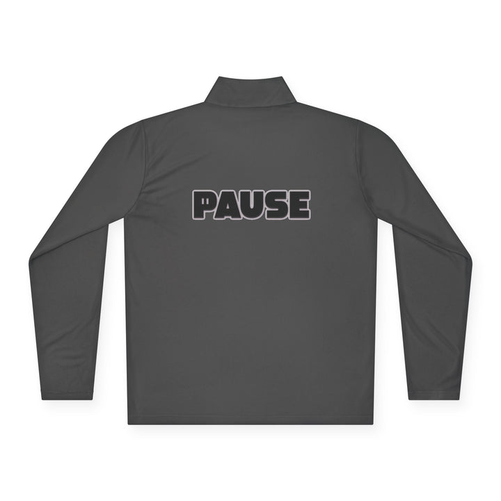 Pause Unisex Quarter-Zip Pullover - Relaxed Fit Casual Wear