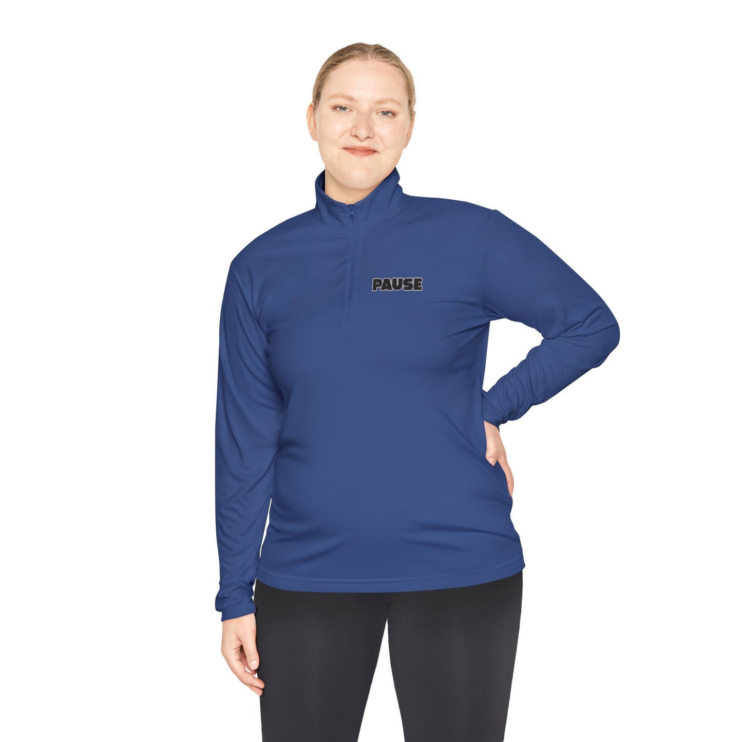 Pause Unisex Quarter-Zip Pullover - Relaxed Fit Casual Wear