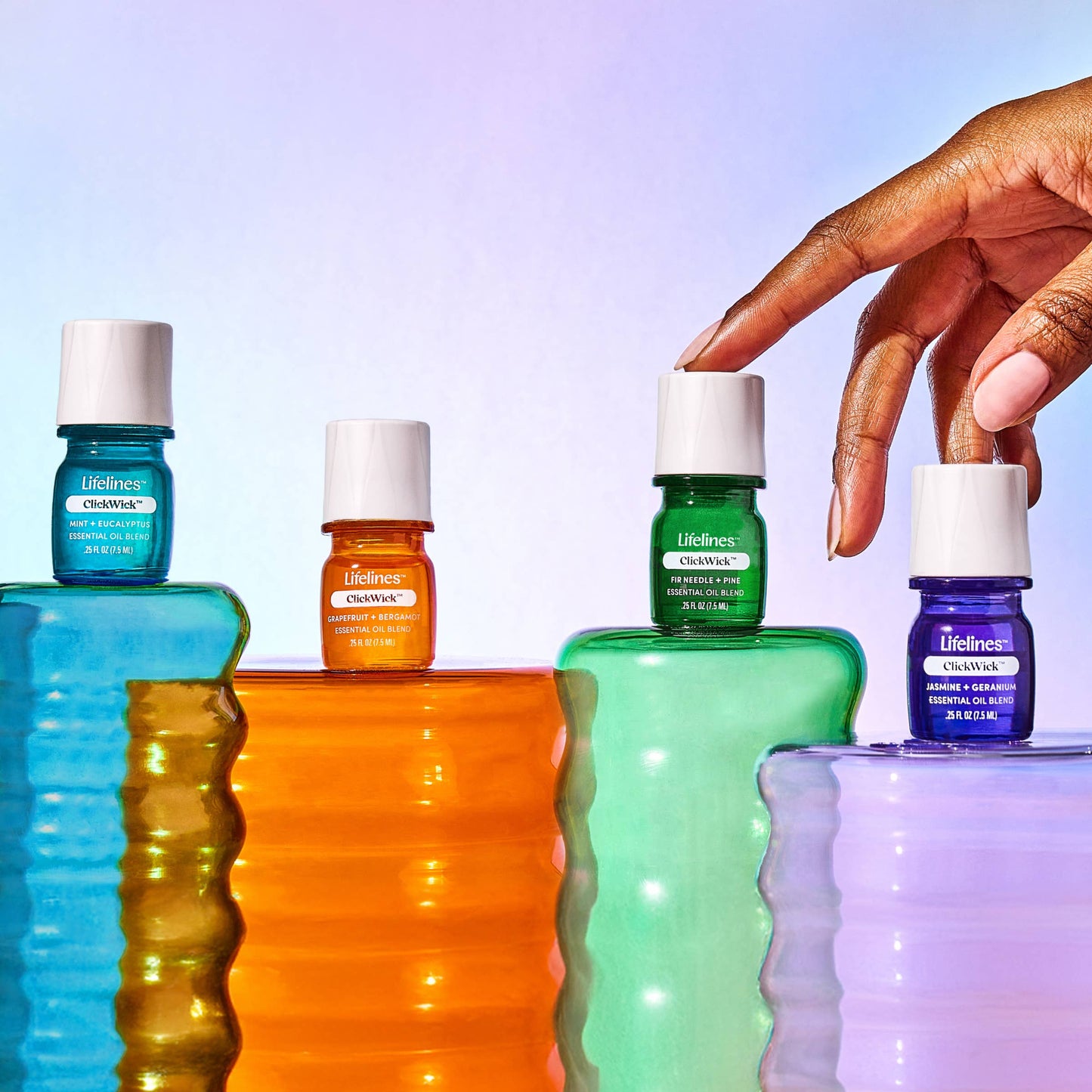 ClickWick™  Essential Oils Refills  4-pk Discovery Scents