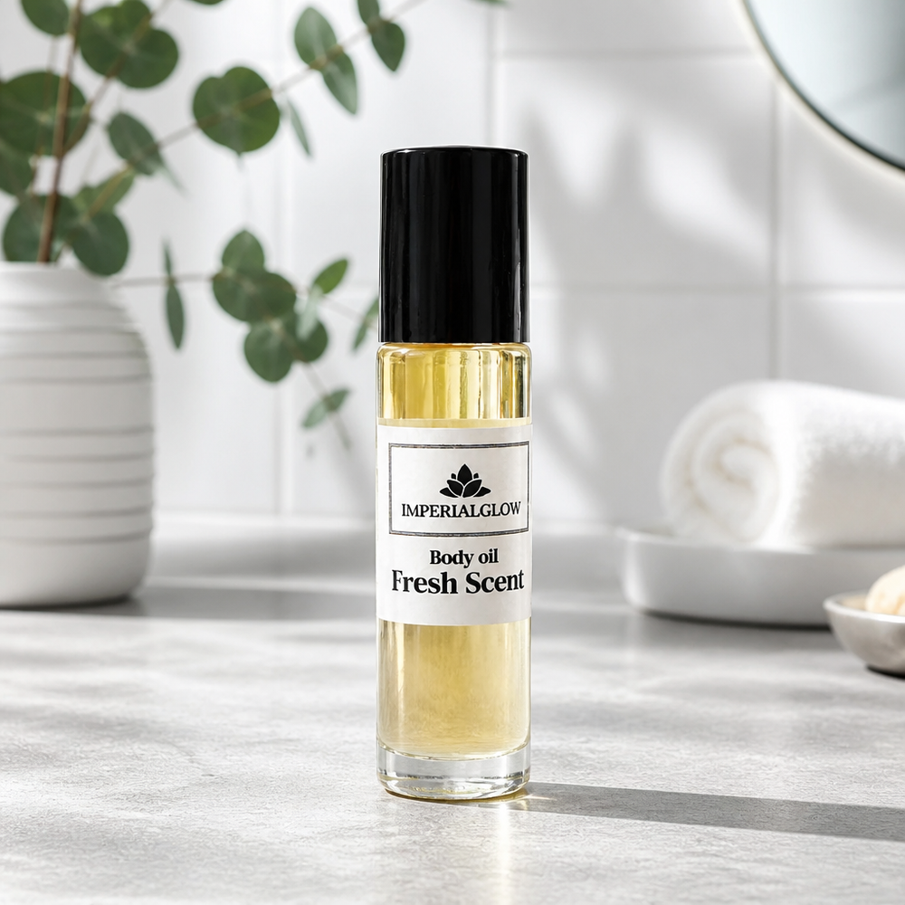 Imperial Glow body oil, alternate view
