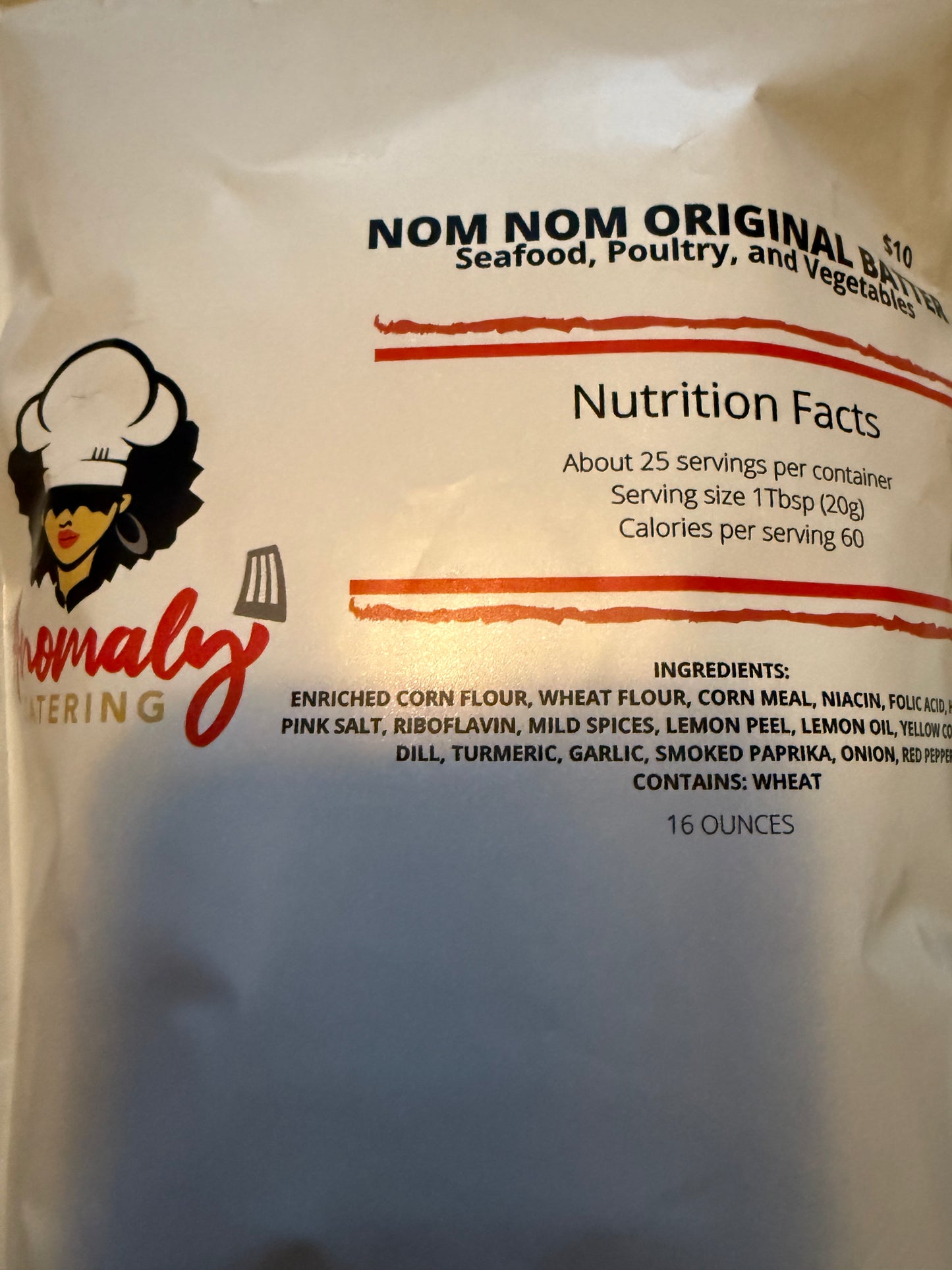 Anomaly Catering Seafood Batters and CornBread Mixes 16 oz