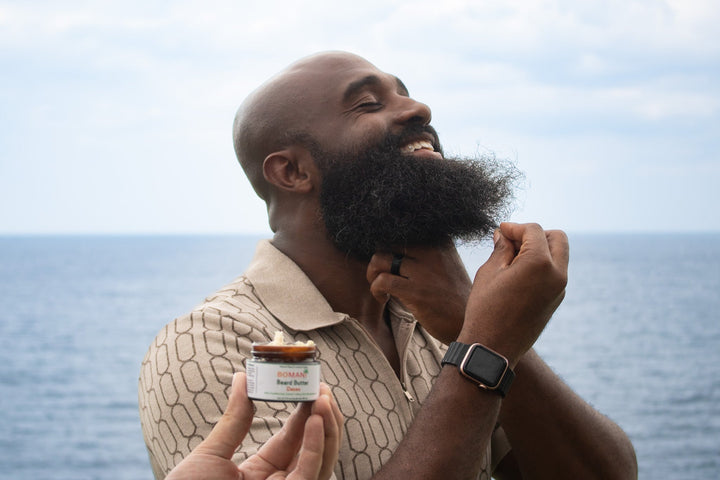 Batana Oil Beard Butter in use