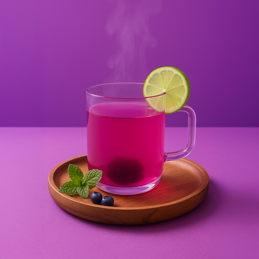 Ube Berrie Tea Box – 10 Organic Tea Drops