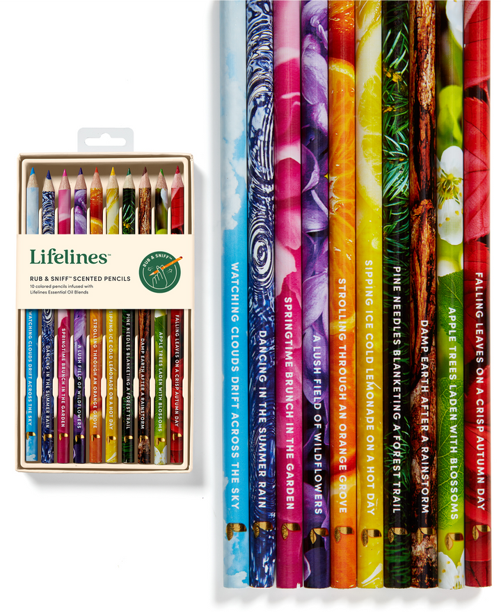 Lifelines Rub &amp; Sniff™ Scented Colored Pencils - 10-pack