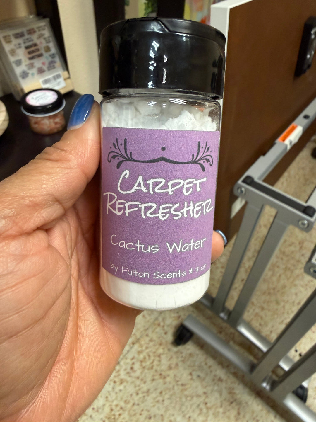 Carpet Refresher in Cactus Water by Fulton Scents, 3 oz shaker bottle