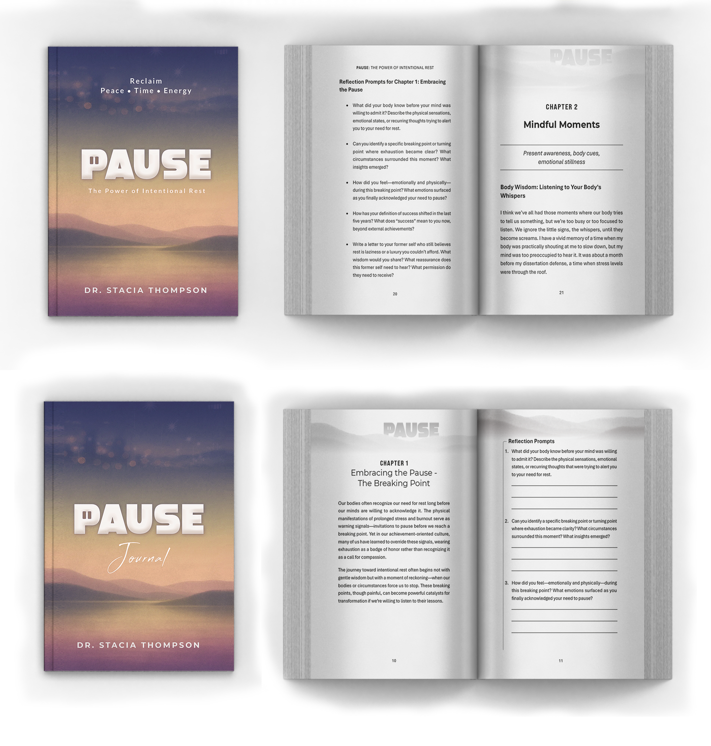 PAUSE: The Power Of Intentional Rest [BUNDLE, Book + Journal]