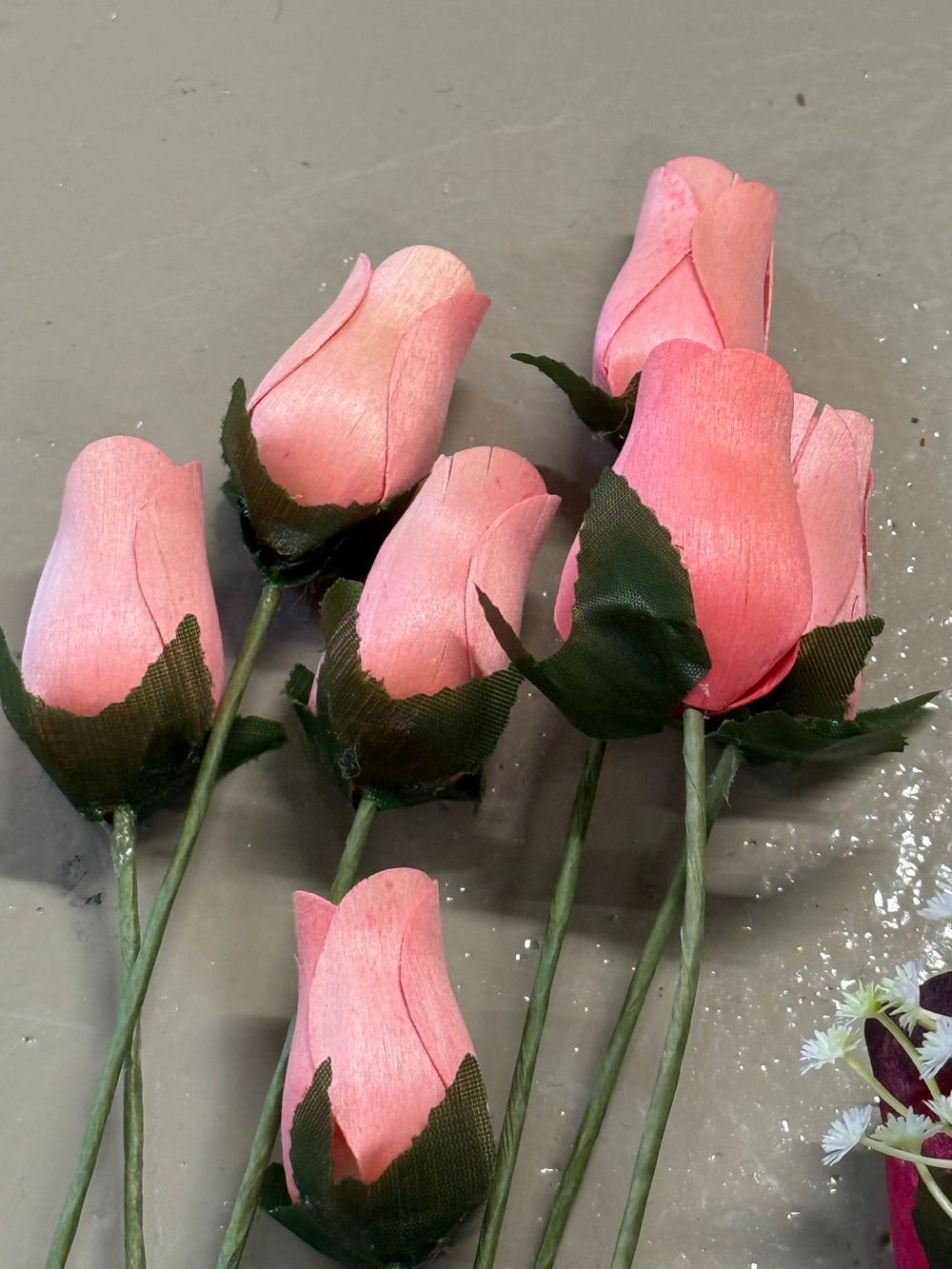 Blush Pink wooden rose