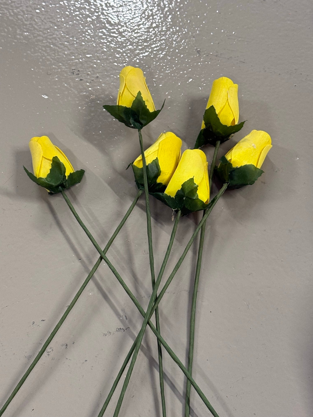 Yellow wooden rose